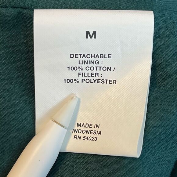 Vintage Gap barn jacket with fur collar and quilted vest liner in green Retro M - Picture 8 of 12